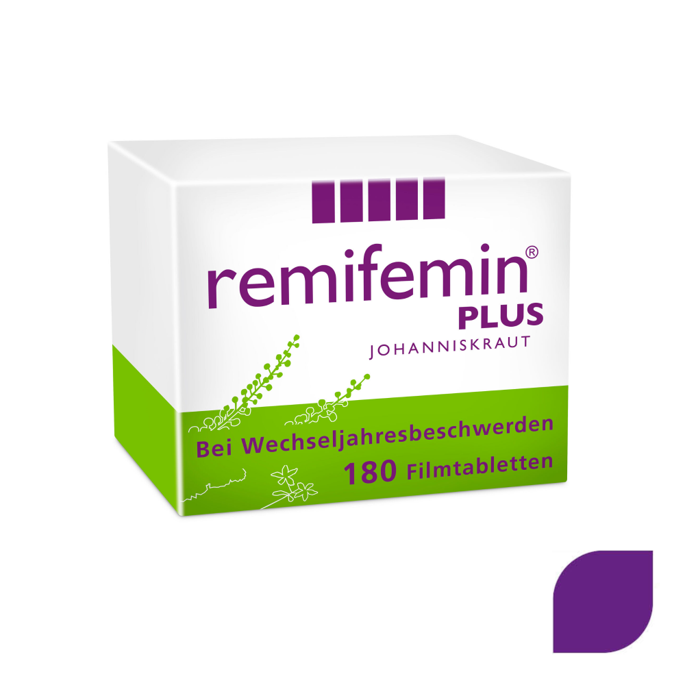 Remifemin plus Johanniskraut hormonfreie Hilfe bei Wechseljahresbeschwerden 180 Stk.