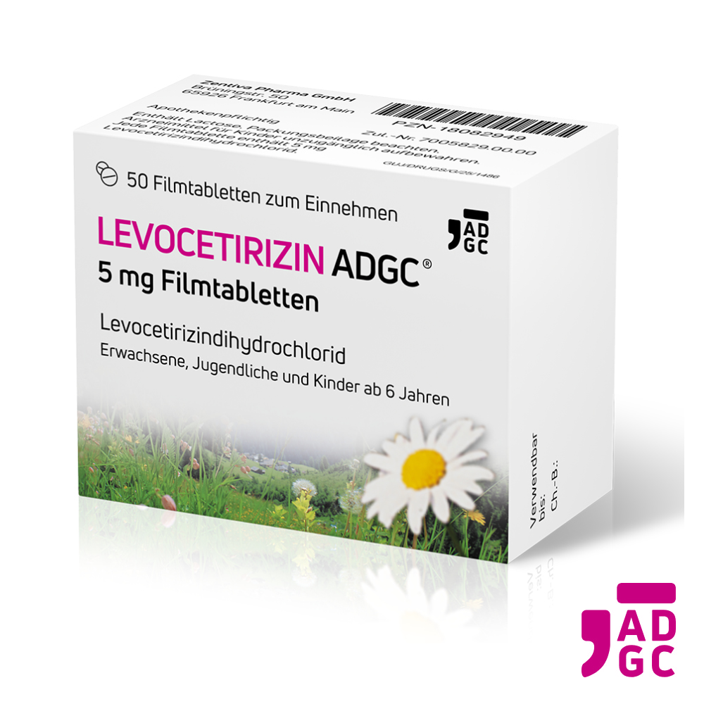 Levocetirizin bei Allergie 50 Stück