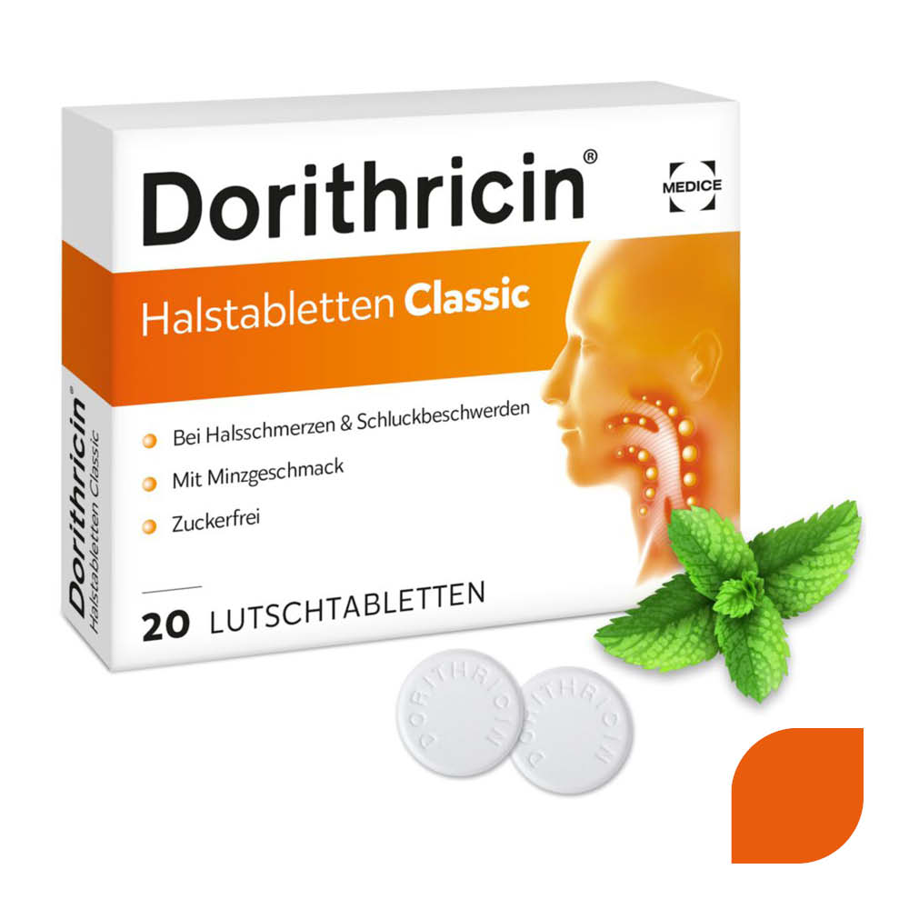 Dorithricin Halstabletten Classic bei Halsschmerzen 20 Stück