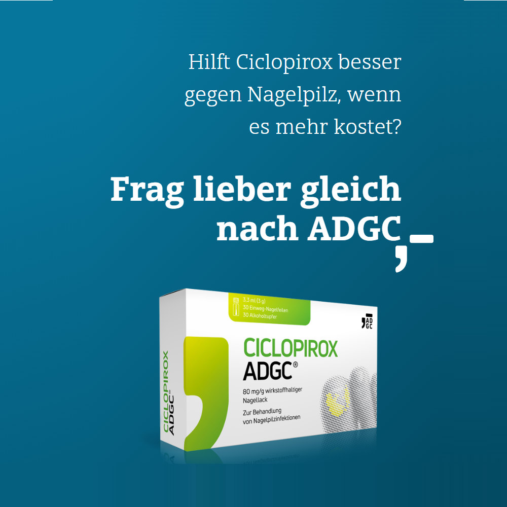 Ciclopirox-ADGC bei Nagelpilzinfektionen 3,3 ml 