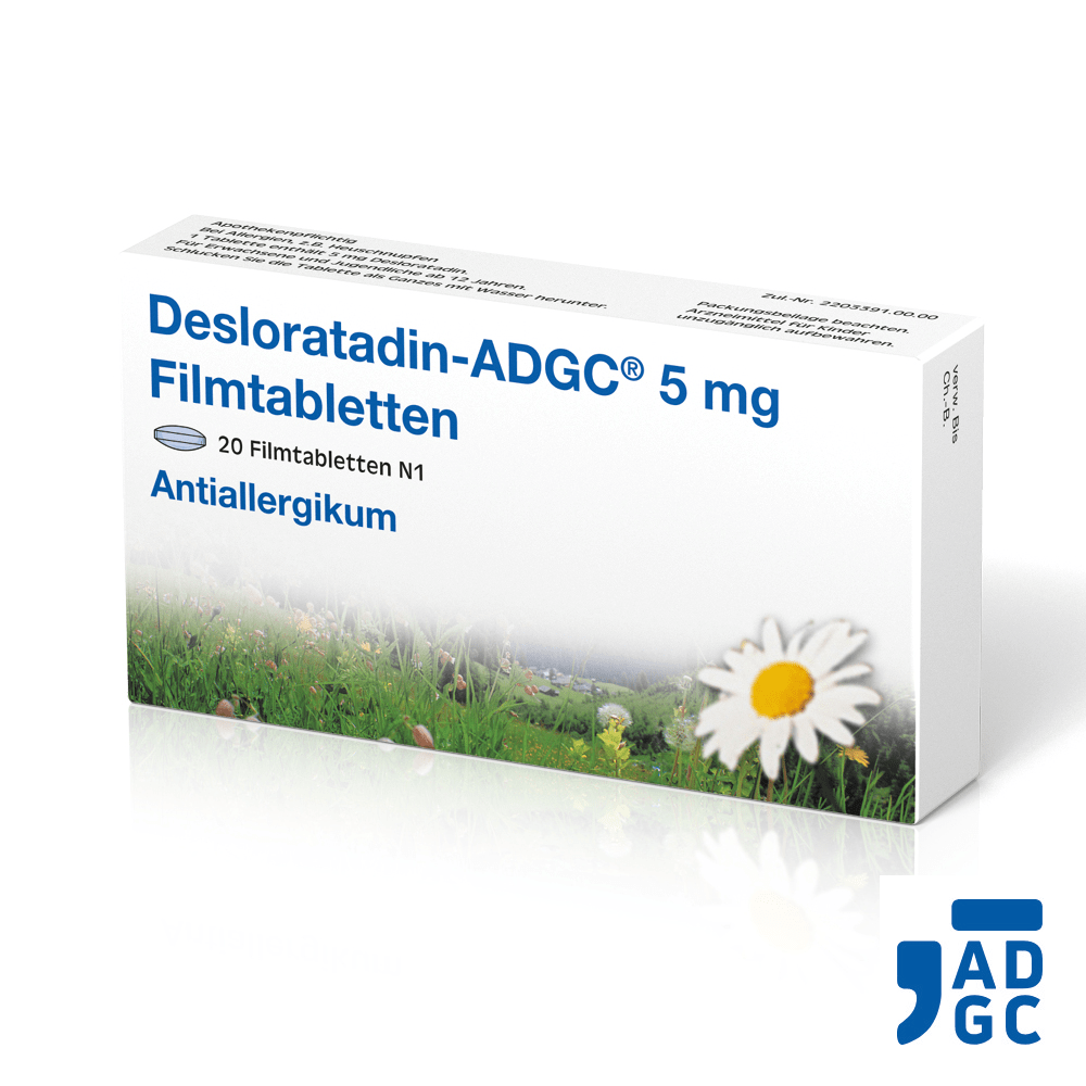 Desloratadin-ADGC bei Allergie 20 Stück
