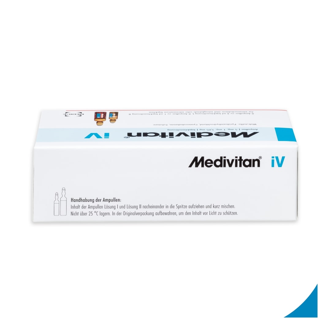 Medivitan iV Ampullen bei Erschöpfung durch Vitamin-Mangel 8 Stück