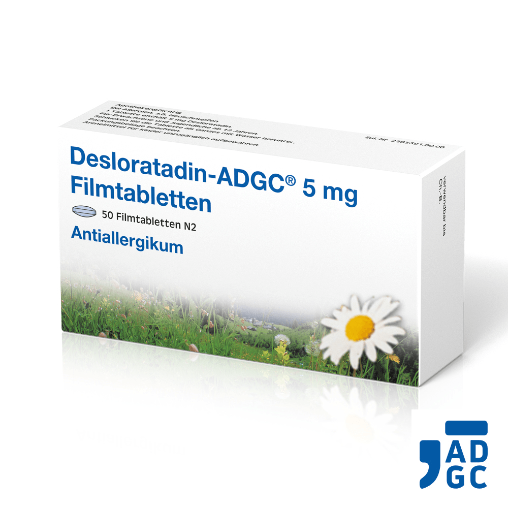 Desloratadin-ADGC bei Allergie 50 Stück